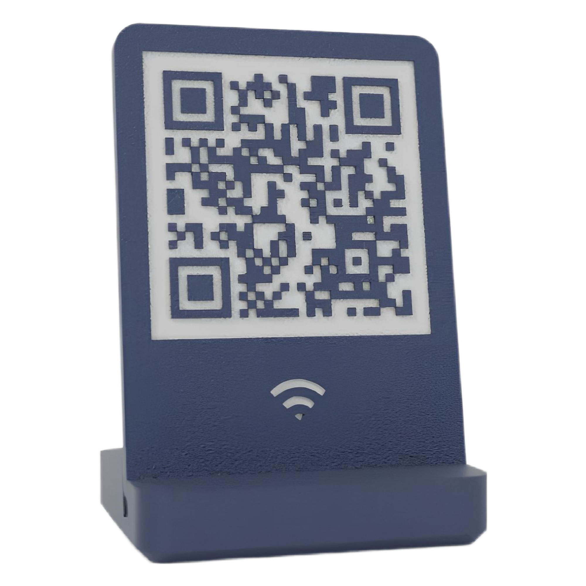 bd984649-e23d-4b4a-9a91-d2db28957667 Özelleştirilebilir 3D Masaüstü QR Kod Standı Wi-Fi - Görsel 1